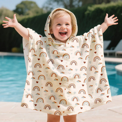 Serviette de plage à capuche pour bébé