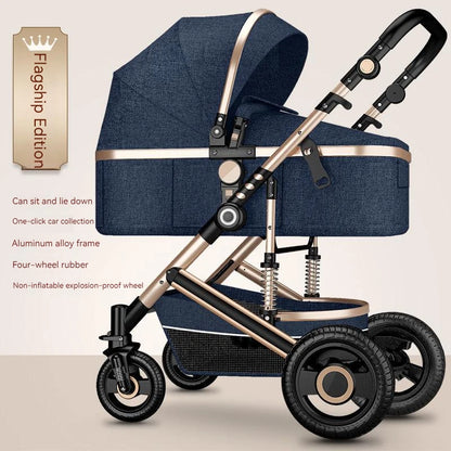Poussette de luxe réversible pour bébé