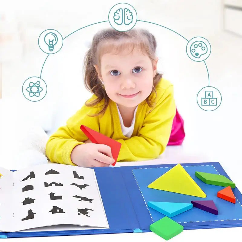 Livre de Puzzle magnétique portable pour enfant