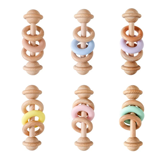 Hochet de dentition avec perles pour bébés