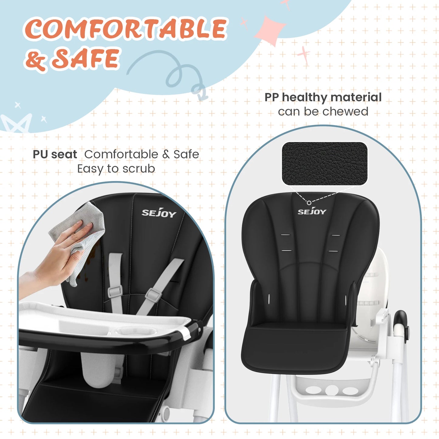Chaise haute multifonction pour bébé
