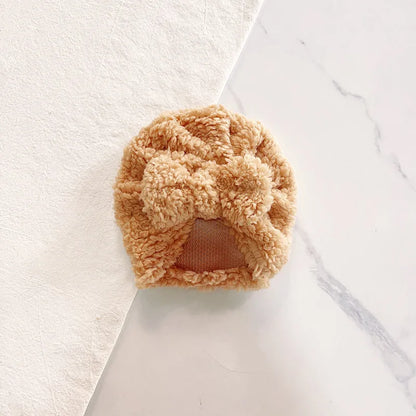 Turban pour bébé d’hiver en tissu épais