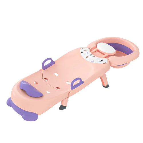 Chaise bébé pliante pour lavage de cheveux
