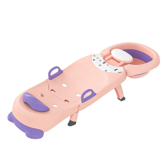 Chaise bébé pliante pour lavage de cheveux