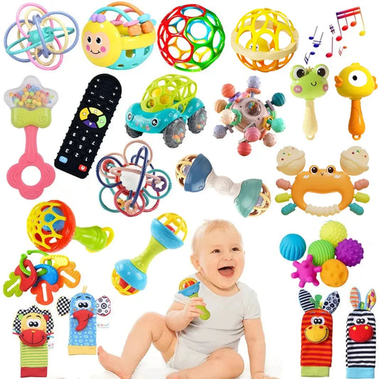 Hochet en caoutchouc souple pour bébé