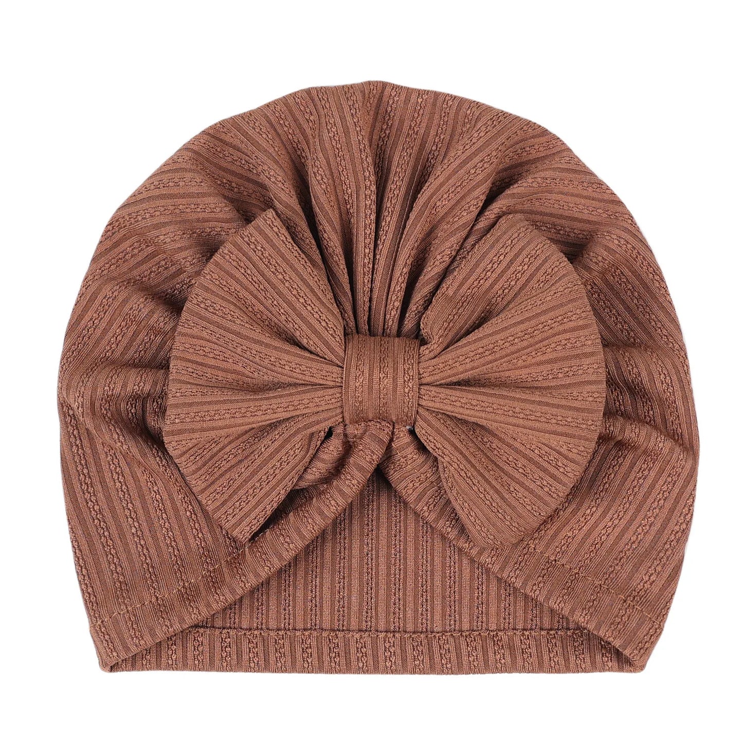 Turban en coton doux avec nœud papillon pour fille
