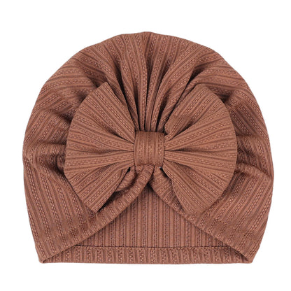 Turban en coton doux avec nœud papillon pour fille
