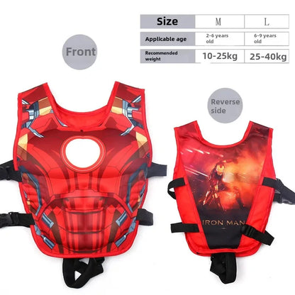 Gilet de natation à motif de super héros pour enfant