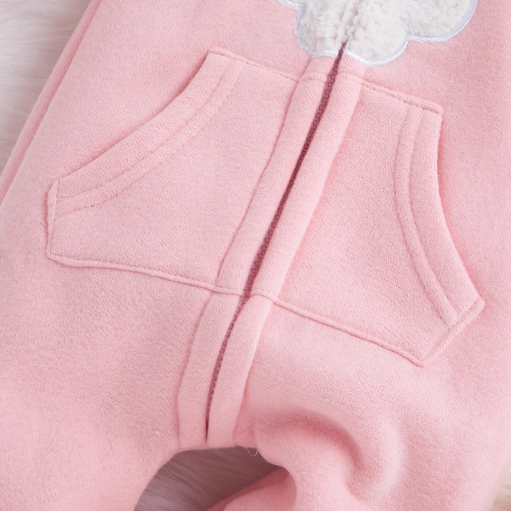 Grenouillère à capuche pour bébé