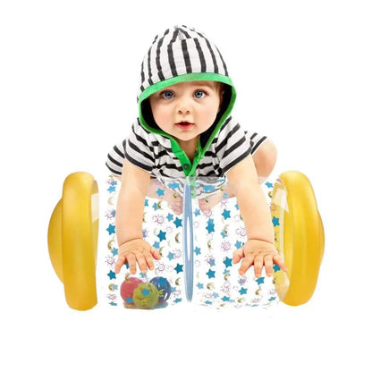 Jouet gonflable bébé rouleau jaune a étoile