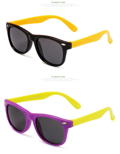 Lunettes de soleil classiques en Silicone pour enfants,