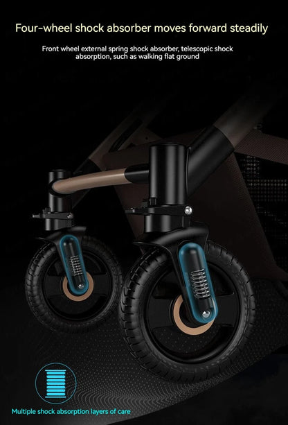 Poussette de luxe réversible pour bébé