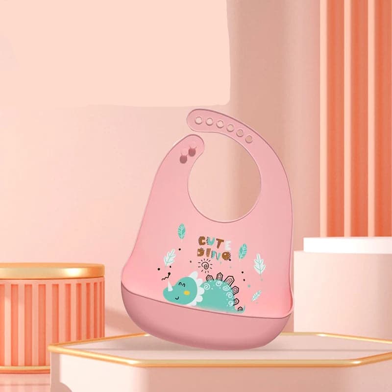 Bavoir attrape-miette à motif de dinosaure pour bébé