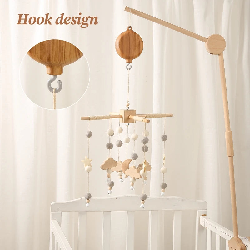 Boîte à musique rotatif pour berceau de bébé