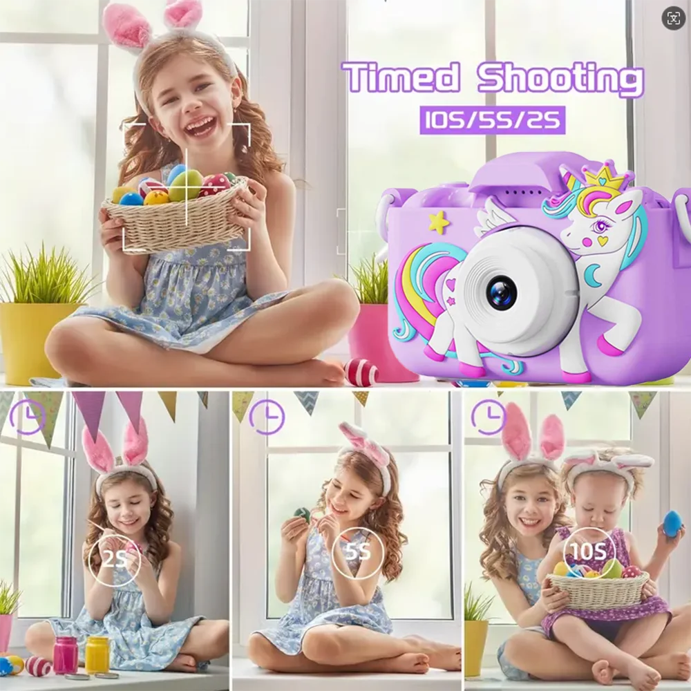 Mini appareil photo Licorne pour bébé