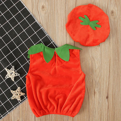 Déguisement halloween bebe en forme de citrouille