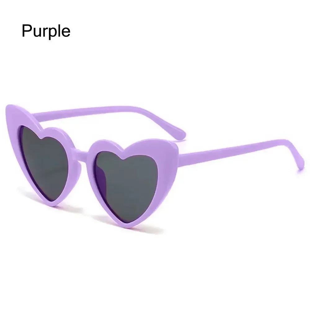 Lunettes de soleil polarisées en forme de cœur pour enfants