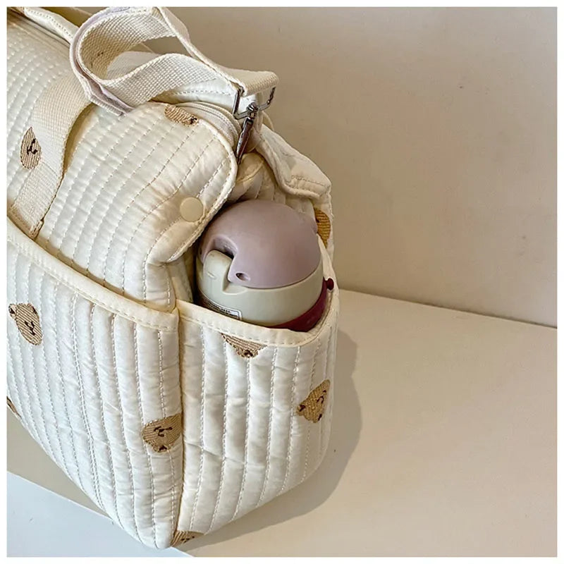 Sac à langer brodé grand modèle pour bébé