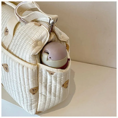 Sac à langer brodé grand modèle pour bébé