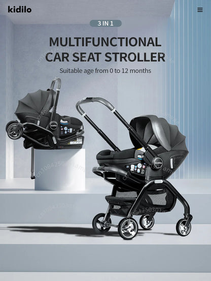 Poussette Portable 3 en 1 pour bébé