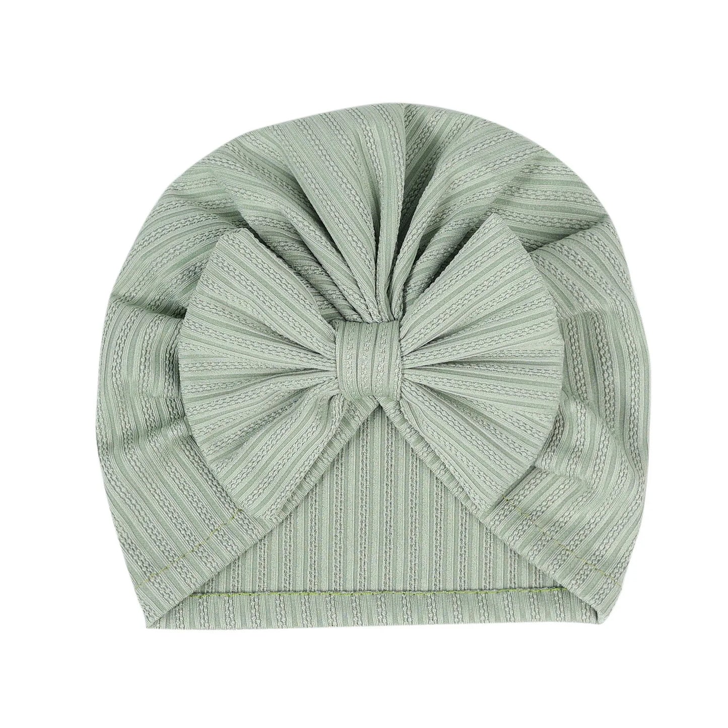 Turban en coton doux avec nœud papillon pour fille
