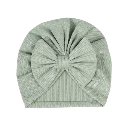 Turban en coton doux avec nœud papillon pour fille