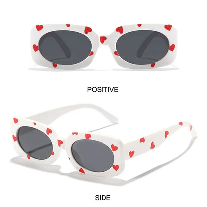 Lunettes de soleil à imprimé cœur pour enfants