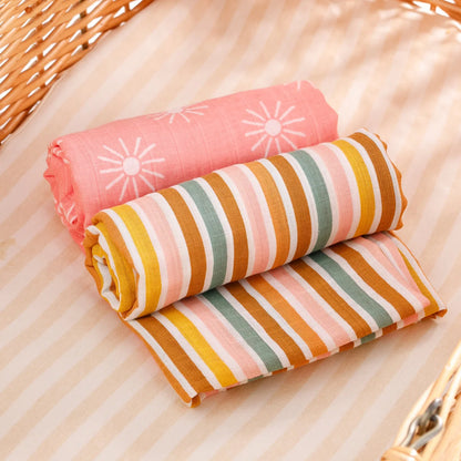 Couverture en tissu de mousseline pour bébé