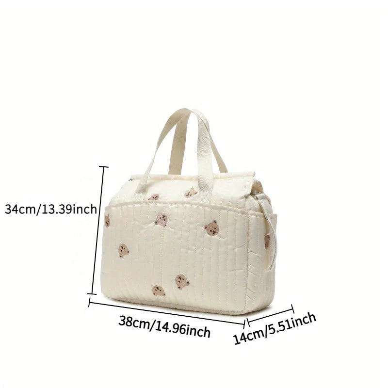 Sac à langer brodé grand modèle pour bébé