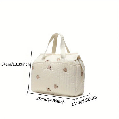 Sac à langer brodé grand modèle pour bébé