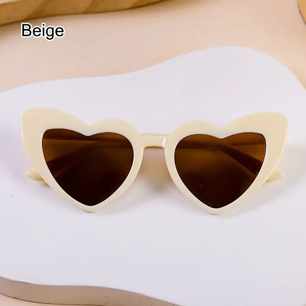 Lunettes de soleil polarisées en forme de cœur pour enfants
