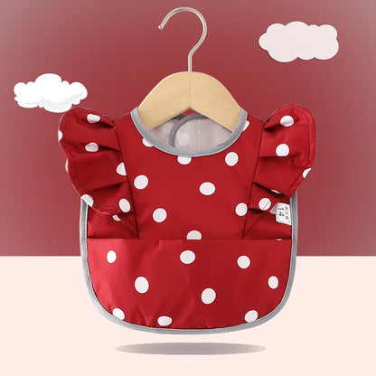 Bavoir imperméable avec ailes d’ange pour bébé