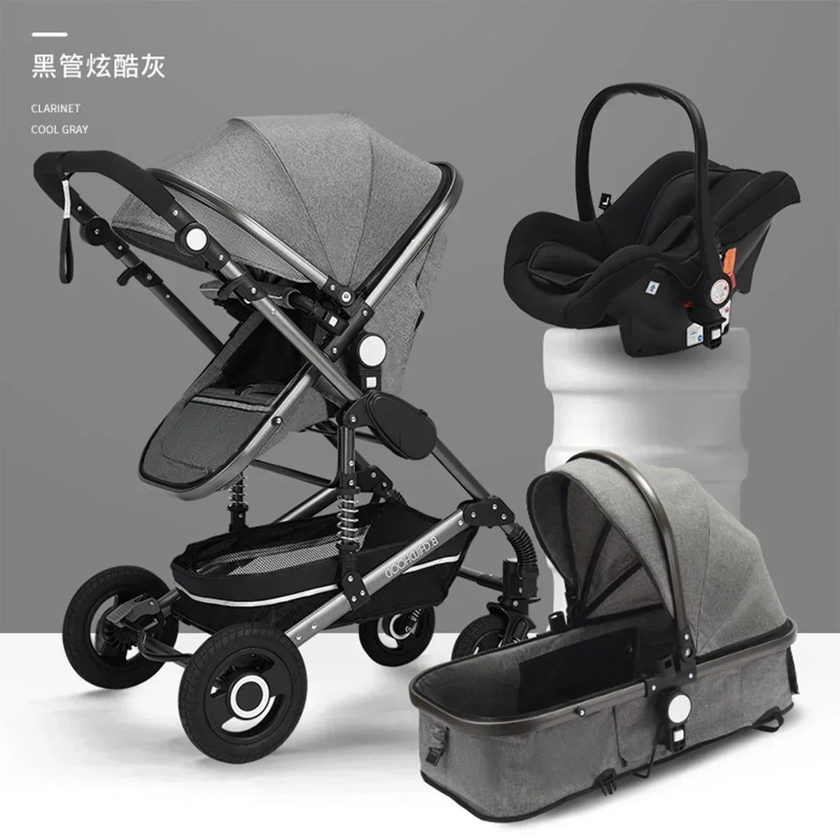 Poussette pliable multifonctionnelle pour bébé