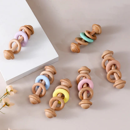 Hochet de dentition avec perles pour bébés