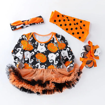 Déguisement halloween bébé fille 4 pièces