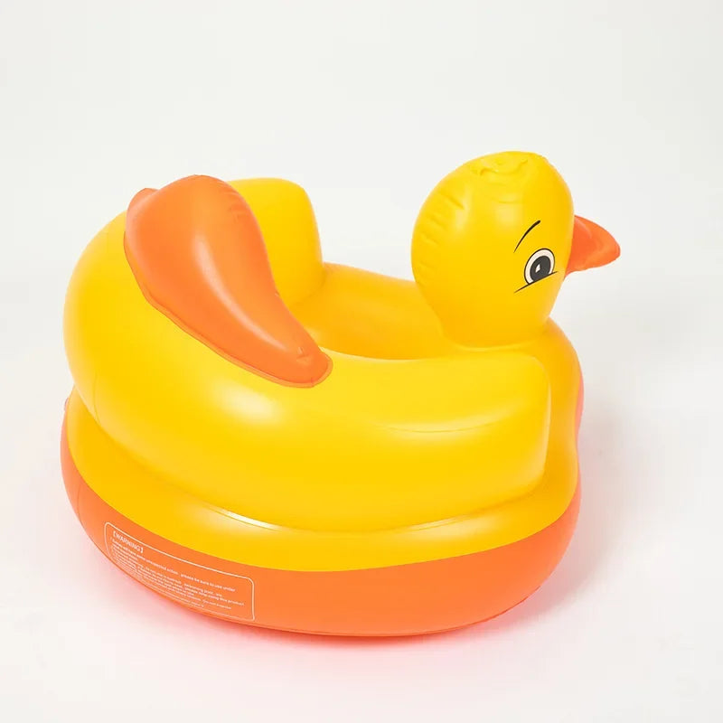 Jouet bébé siège gonflable en forme de canard