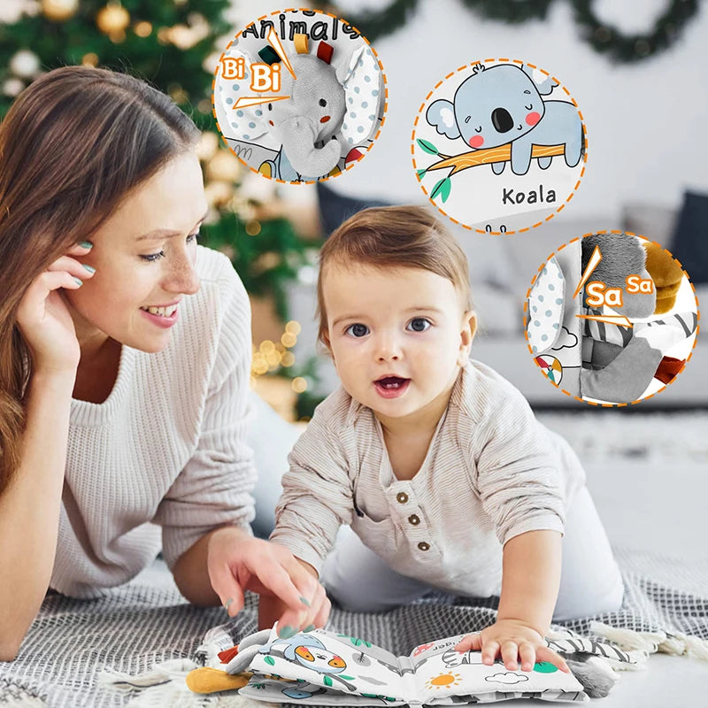 Livre en tissu doux et lavable pour bébé