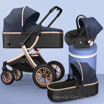 Poussette haute pour bébé