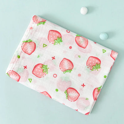 Couverture en mousseline avec 2 couches de gaze de bambou pour bébé