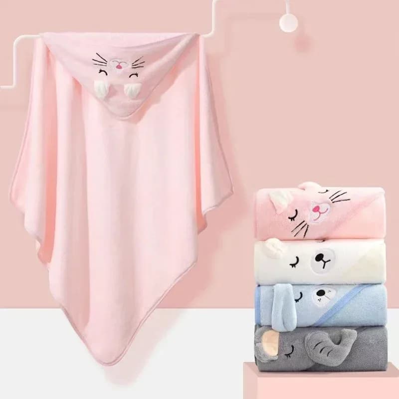Peignoir à capuche pour bébés