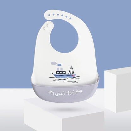 Bavoir pour bébé en silicone souple