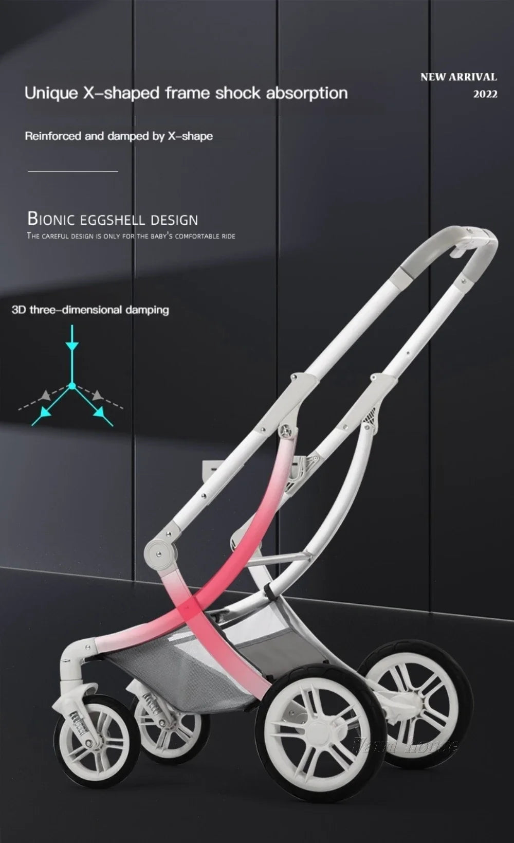 Poussette Portable 3 en 1 pour bébé