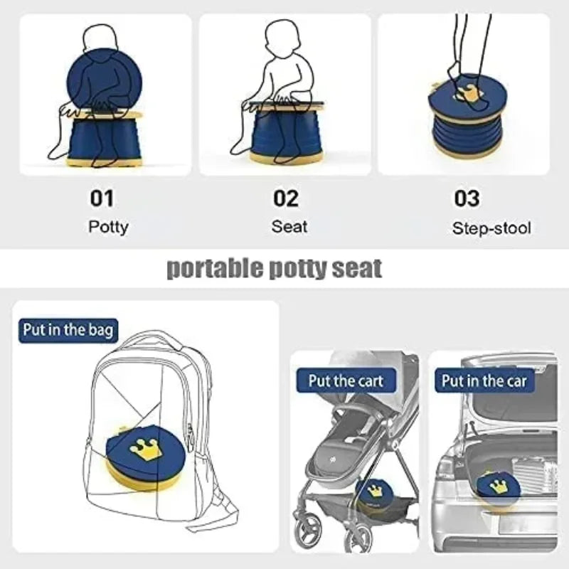 Toilette pliante portable pour enfants