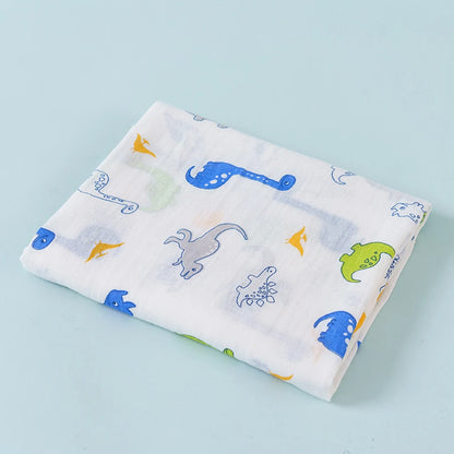 Couverture en mousseline avec 2 couches de gaze de bambou pour bébé