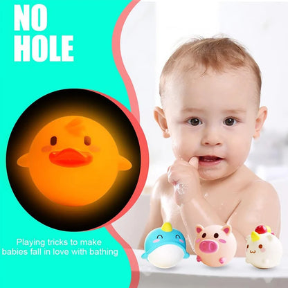 Lot de 3 ou 6 jouets de bains lumineux aléatoires
