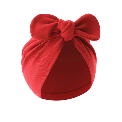 Turban élastique doux avec nœud papillon pour fille