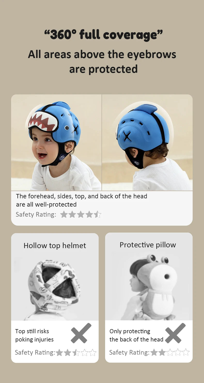 Casque de protection anti-choc pour bébé