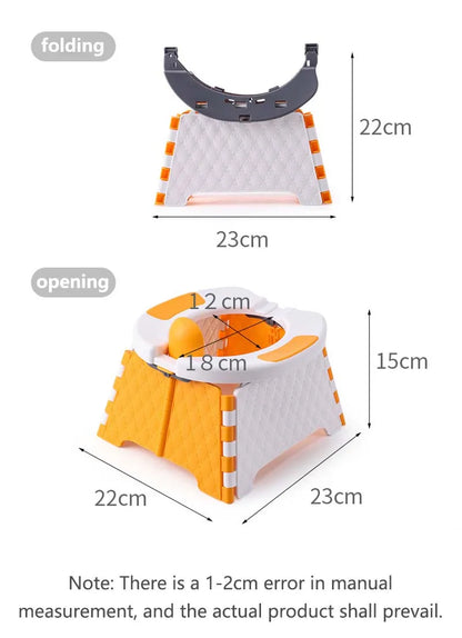 Pot d’urinoir pliable et portable pour bébé