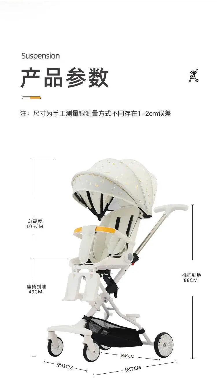 Poussette pliable pour bébé