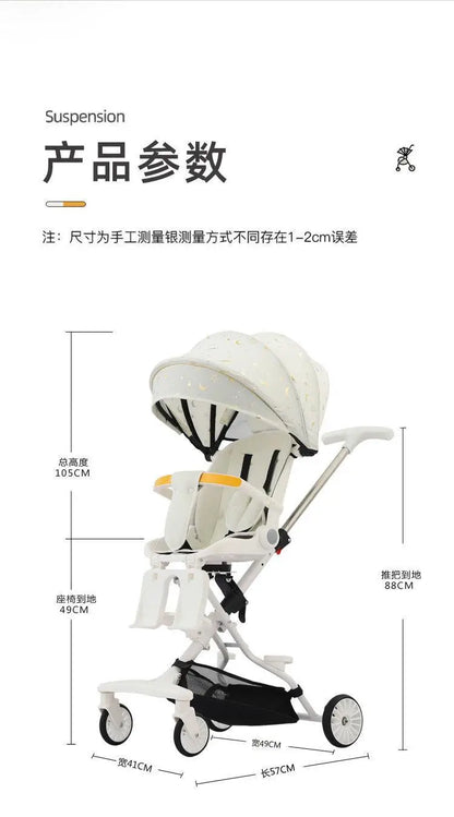 Poussette pliable pour bébé